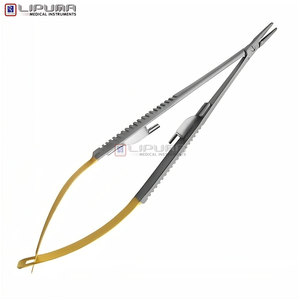 Premium Castroviejo 14cm Chirurgical Micro Verrouillage En Acier Inoxydable Porte-Aiguille Manuel Dentaire Ophtalmique Médic Instruments - Product Image 2