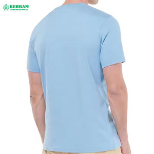 เสื้อยืดผู้ชายผ้าไหม/ผ้าฝ้ายทุกขนาด ไม่มีลาย เป็นมิตรกับสิ่งแวดล้อม ไม่เป็นขุย พิมพ์ลายได้ตามต้องการ ยอดนิยม สไตล์ลำลอง คอกลม ขั้นต่ำในการสั่งซื้อน้อย ผลิตในปากีสถาน - Product Image 1