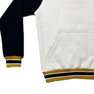 Alpha Chenille Three-Tone Crewneck Sudadera Estilo de deportes de invierno Patrón impreso bordado para hombres Mujeres Black Gold Titlists - Product Image 4