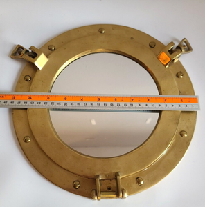 Espejo de ojo de buey de latón macizo decoración de pared náutica barco decoración de pared marítima-ventana - Product Image 1