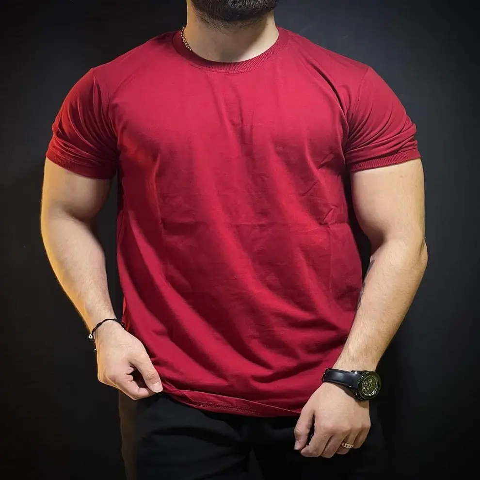 Solid Round Neck Quick Dry plain Soft Unisex hip hop Men T-shirt Wholesale cheap price multi colors t-shirt combo package offer