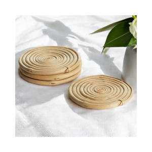 Posavasos redondos de ratán para bebidas, posavasos para tazas de té Vintage, almohadillas calientes aisladas, posavasos para cocina, cuenco de paja resistente al calor - Product Image 2