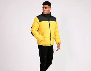 Chaqueta de lona acolchada para hombre, de alta calidad, diseño nuevo, con cremallera, para invierno, con logo frontal, estilo casual, muy vendida. - Product Image 5