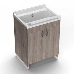 Mueble de Baño Moderno Mongardi de Madera con Soporte para Instalación de Grifo, 60L, Resistente a Ácidos - Product Image 1