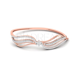 Bracelet de diamants Moissanite taille ronde pour femmes le plus vendu de style classique plaqué argent pour un cadeau de mariage ou de fête de tous les jours - Product Image 6