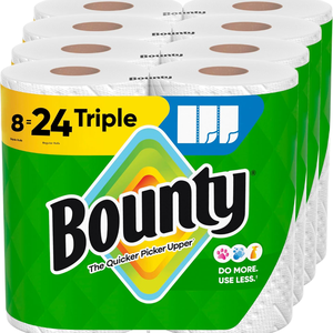 กระดาษเช็ดมือ Bounty Select-A-Size สีขาว ผลิตจากเยื่อวิสโคสรีไซเคิล 2 ม้วนใหญ่ เทียบเท่า 8 ม้วนปกติ ซึมซับได้ดีเยี่ยมสำหรับใช้ในครัวเรือน - Product Image 6