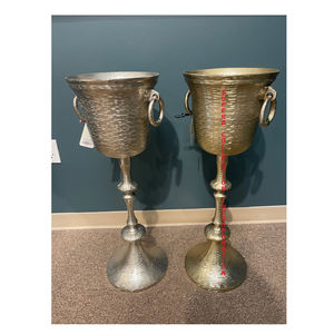 Black Nickle Exclusive Hand Crafts Wine <b>Ice</b> <b>Bucket</b> Stand or Wine Cooler Stand Hot <b>Sale</b> Made in India - Product Image 6