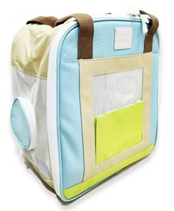 Little Color Box Foldable Lightweight Washable Polyester Comfortable Pet <b>Backpack</b> with 5KG Capacity-Horizon Blue - Product Image 1