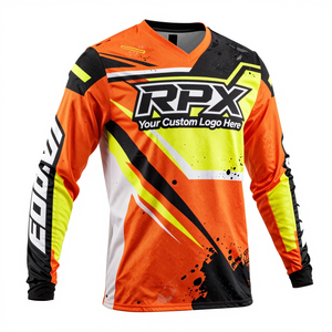 Maillot de motocross à manches longues en polyester respirant, coupe-vent, de haute qualité et durable, pour la course - Product Image 4