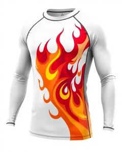 เสื้อแรชการ์ดผู้ชาย แห้งเร็ว กระชับกล้ามเนื้อ สำหรับเล่นกีฬา ผลิตตามสั่ง รับผลิตแบบ OEM ขายส่ง สำหรับเล่นเซิร์ฟ ว่ายน้ำ และฝึกซ้อม - Product Image 1