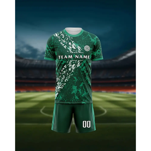 Venta al por mayor verde adulto fútbol americano Jersey Tops corte automatizado fútbol americano y fútbol Jersey último diseño - Product Image 3