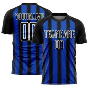 Camiseta de fútbol personalizada de secado rápido transpirable, uniformes de fútbol Unisex para adultos con nombres de jugadores, números, venta al por mayor, deportes de sublimación - Product Image 2