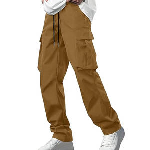 Pantalon en toile 100% coton pour hommes Pantalons tactiques de combat décontractés pour le travail en plein air Pantalons pour randonnée Chasse Travailleur Taille cargo - Product Image 1