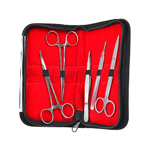 Kit completo de práctica de sutura de alta calidad con almohadilla de práctica de sutura Kit quirúrgico alemán de acero inoxidable - Product Image 1