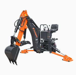 NOUVEAU Tracteur-pelleteuse 7' avec flèche courbée, godet de 12 pouces, grappin hydraulique, pompe à engrenages autonome et système hydraulique - Product Image 2