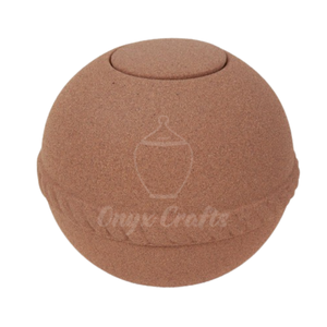 Urne funéraire cylindrique haute, biodégradable, de style européen, avec fonction flottante, finition sable uni, pour cendres humaines, écologique, pour dispersion en mer - Product Image 4