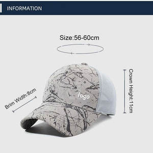 Servicio OEM al por mayor gorra de camionero de malla impresa último diseño ligero precio razonable gorra de camionero impresa - Product Image 4