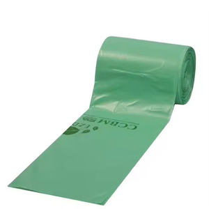 Rollo de bolsas de basura de plástico biodegradable 100% impreso personalizado con materiales reciclados para uso en supermercados - Product Image 2