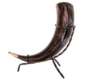 Vente en gros de cornes de viking sculptées, support de chopes à bière, barres de jantes en laiton durables avec un design d'ange élégant pour les hôtels et les fêtes - Product Image 4