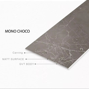 Design européen moderne antidérapant mat 600x1200mm carreaux de porcelaine solide Mono Choco sculpture sol maison chambre antibactérien - Product Image 3