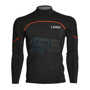 OEM diseño personalizado de los hombres Rash Guard manga larga Spandex Ropa para correr Compresión Jogging Wear Camisa - Product Image 1