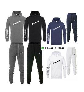 Conjunto Deportivo Personalizado de 2 Piezas para Hombre, Sudadera con Capucha y Pantalones de Felpa Elástica de Alta Calidad, Ropa Deportiva Casual - Product Image 1