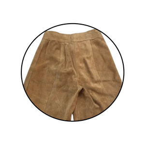 Culottes de cintura alta de moda para hombre, cuero fino informal con botones sólidos, precio - Product Image 5