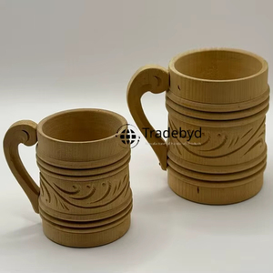 <b>Reusable</b> wide wood <b>mug</b> for green lifestyle customers made from eco materials suitable for tea <b>coffee</b> and herbal drinks Tradebyd - Product Image 1