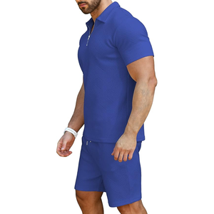 Polo et short de survêtement tendance Eversoft avec poches, évacuation de l'humidité, respirant, costume tricoté - Product Image 3