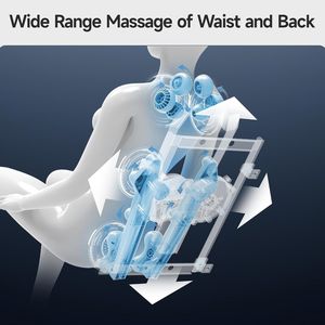 Sillón de Masaje MMassage, Sillón de Masaje Eléctrico Shiatsu de Gravedad Cero con Rodillos para Pies, Terapia de Calor Integrada y Masaje de Aire - Product Image 6