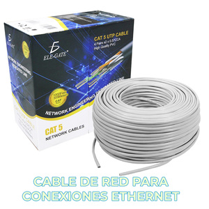 Câble Ethernet RJ45 Cat5e en cuivre pur, 305 mètres, rouge, avec gaine en PVC, pour utilisation informatique - Product Image 4