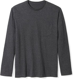 Décontracté et polyvalent, ce t-shirt à poche à manches longues de coupe régulière Impression personnalisée Logo personnalisé T-shirts de qualité du Bangladesh - Product Image 6