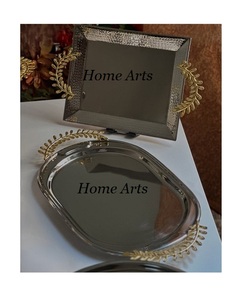 ถาดเสิร์ฟอาหารเครื่องครัวสแตนเลสสีทองถาดเสิร์ฟ - Product Image 4