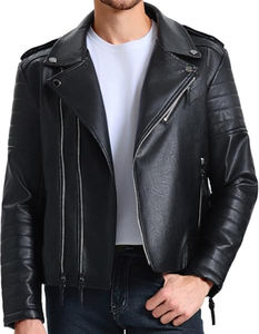 STREET Style Hombres Chaqueta de cuero Venta al por mayor Chaquetas de cuero para hombres - Product Image 1