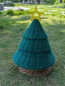 VGREENART Handmade Eco-Friendly Rattan Christmas <b>Tree</b> <b>Stand</b> High Quality - Product Image 3