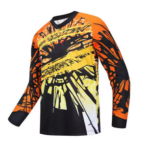 Maillot de VTT sublimé personnalisé léger respirant séchage rapide à manches longues Mx ATV chemise d'équitation vêtements de sport athlétique OEM - Product Image 1