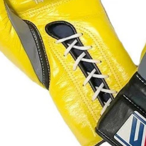 Gants de boxe à lacets Winning Gris Jaune Noir Cuir véritable Gants de boxe professionnels pour l'entraînement au combat 8oz 10oz 12oz 14oz 16oz - Product Image 6