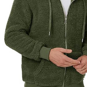 High Quality Customise <b>Sherpa</b> Fleece Men <b>Hoodies</b> Oversized Custom Logo Cotton Fleece <b>Hoodie</b> Men's <b>Hoodies</b> & Sweatshirts - Product Image 5