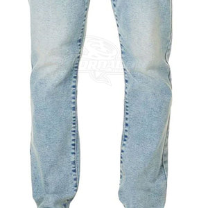 Wholesale Custom High <b>Waist</b> Solid Denim Straight <b>Jeans</b> Pants Breathable Washed - Product Image 3