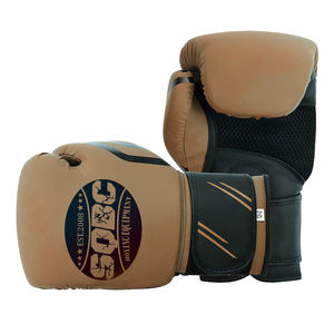 Gants de boxe de Muay Thai en cuir personnalisés en gros 14oz 16oz Gants de boxe rembourrés en EVA OEM personnalisés - Product Image 3