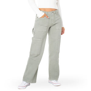 Cintura alta Y2K Multi-bolsillos Streetwear Moda Loose Fit Flared Pantalones de mujer Pantalon Outdoor Causal Baggy Cargo Pantalones Mujer - Product Image 2