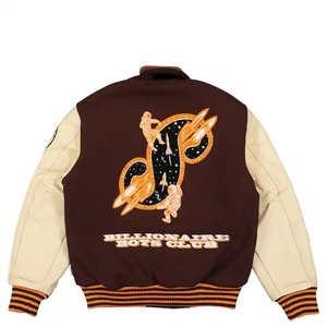 Chaqueta de bombardero de invierno informal más vendida, forro acolchado, capucha de piel, bolsillo Interior, parches bordados personalizados, cuerpo lavado de punto - Product Image 6