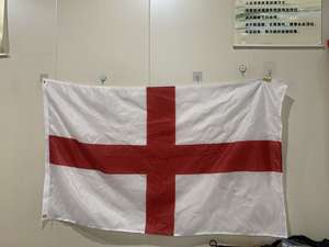 Флаг Англии, Великобритания, быстрая доставка, 3x5 футов, 68D, полиэстер, Белый Красный Крест, 90x150 см, со стекловолоконным флагштоком - Product Image 2