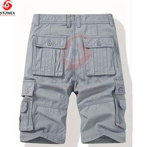 Shorts cargo pour hommes grande taille de haute qualité avec six poches, coupe-vent et séchage rapide pour le travail et les tenues décontractées - Product Image 2