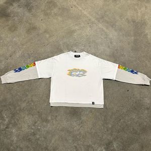 Imprimé personnalisé T-shirt double couche multicolore pour hommes T-shirt personnalisé DTG imprimé Chemises vintage à manches longues - Product Image 2