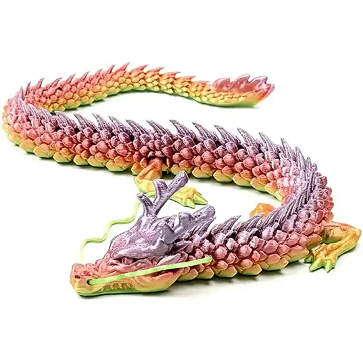 12-Pack 3D Printed Articulated Dragons In Eggs - 8.7" Movable Slithering Dragon Toys, PLA Material, Gift Set