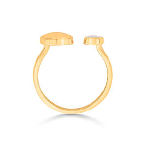 แหวนนาฬิกาแต่งงานปรับขนาดได้ ชุบทอง 18K จาก Equinox Fashion - Product Image 5