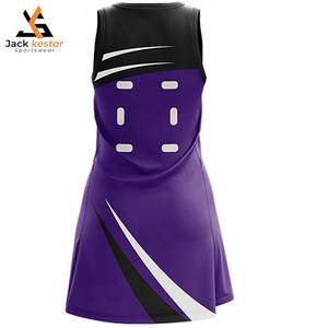 Uniforme de Netball Femenino de Alta Calidad en Existencia, Impresión Digital, Poliéster/Nailon, Ligero, Transpirable, Diseño Único, Hecho en Pakistán - Product Image 2