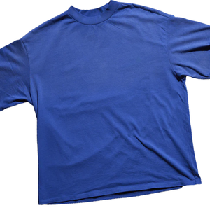 Custom Sunfaded <b>Blue</b> T Shirt <b>Men</b> Vintage Washed Faded Oversized Streetwear Soft Cotton Casual Blank Tee OEM High Quality Bulk - Product Image 4