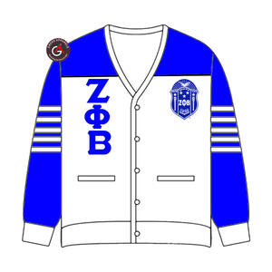 Zeta Phi Beta Finer Embroidery Women Acrylic Cardigans | ZOB Sorority Embroidered Ladies Custom Style Cardigan <b>Sweater</b> - Product Image 5